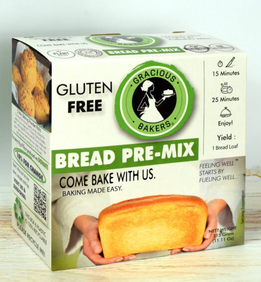 Gracious Bakers Allergen-Free Bread Pre-Mix – 100% Gluten-Free, Vegan, Dairy-Free, Sugar-Free, Plant based, Non-GMO, Nutrient-Enriched<br><small>315Gr</small>