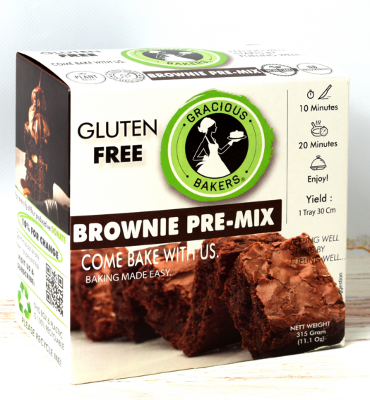 Gracious Bakers Allergen-Free Brownie Pre-Mix – 100% Gluten-Free, Dairy-Free, Sugar-Free, Non-GMO, Nutrient-Enriched<br><small>315Gr</small>