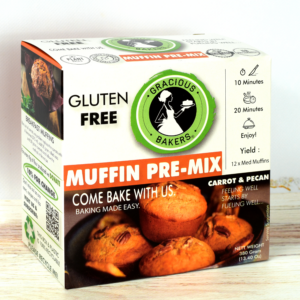 Gracious Bakers Gluten-free Muffin Pre-Mix Pack - Effortless baking for quick homemade muffins.