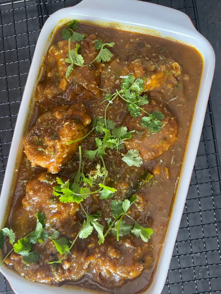 GLUTEN FREE SAFFRON INFUSED PICKLED FISH