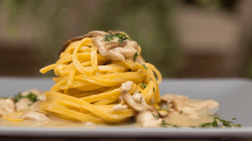 Tantalising Tagliatelle - minus the gluten.