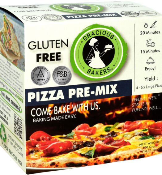 Wholesale Gracious Bakers Allergen-Free Pizza Pre-Mix – 100% Gluten-Free, Vegan, Dairy-Free, Sugar-Free, Plant based, Non-GMO, Nutrient-Enriched<br><small>12x400Gr 5 Kg 25 \Kg</small>