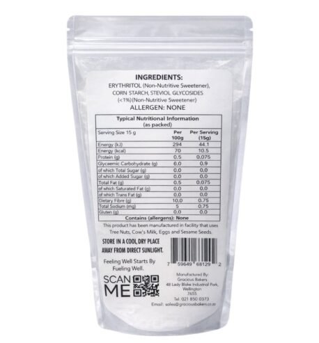 Powdered Erythritol Icing <br><small>500Gr</small>